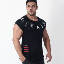 Load image into Gallery viewer, Mens Summer Run Jogging Sports Cotton T-shirt Man Gym Fitness Bodybuilding t shirt Male Workout Training Tee Tops Brand Clothing