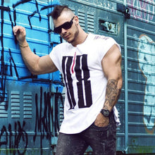 Load image into Gallery viewer, Mens Summer Run Jogging Sports Cotton T-shirt Man Gym Fitness Bodybuilding t shirt Male Workout Training Tee Tops Brand Clothing