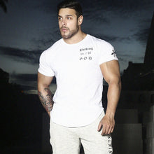 Load image into Gallery viewer, Mens Summer Run Jogging Sports Cotton T-shirt Man Gym Fitness Bodybuilding t shirt Male Workout Training Tee Tops Brand Clothing