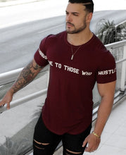 Load image into Gallery viewer, Mens Summer Run Jogging Sports Cotton T-shirt Man Gym Fitness Bodybuilding t shirt Male Workout Training Tee Tops Brand Clothing