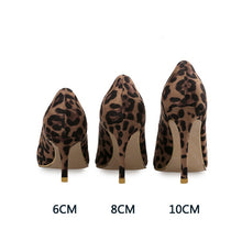 Load image into Gallery viewer, Hand Made Luxury Women High Heels 6-10CM Animal Print Pointed Toe  Shoe