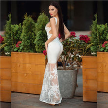 Load image into Gallery viewer, Ocstrade High Fashion 2020 New Women White Bandage Dress Sexy Backless Maxi Bandage Dress Long Bodycon Lace Evening Party Dress