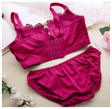 Load image into Gallery viewer, Sexy Underwear Set Push Up Bra Set For Women Underwear Lace Embroidery Bralette Set Women Intimates Lingerie AB Cup