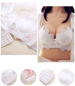 Sexy Underwear Set Push Up Bra Set For Women Underwear Lace Embroidery Bralette Set Women Intimates Lingerie AB Cup