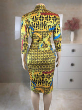 Load image into Gallery viewer, Fashionable Sexy Bodycon Bandage Women Dress Half Sleeve Summer Sexy dresses party night club dress 2019 Plaid Print Dress