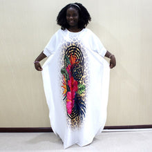 Load image into Gallery viewer, Dashiki Long Dresses For Women Short Sleeve Casual Print African Clothes