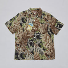 Load image into Gallery viewer, BOB DONG Big Falcon Hawaiian Shirts Retro Cotton-Flax Loop Collar Short Sleeve