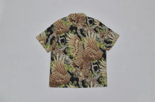 Load image into Gallery viewer, BOB DONG Big Falcon Hawaiian Shirts Retro Cotton-Flax Loop Collar Short Sleeve