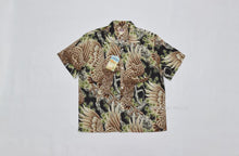 Load image into Gallery viewer, BOB DONG Big Falcon Hawaiian Shirts Retro Cotton-Flax Loop Collar Short Sleeve