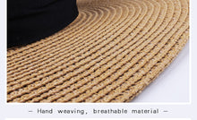 Load image into Gallery viewer, FURTALK Panama Hat Summer Sun Hats for Women Man Beach Straw Hat for Men UV Protection Cap chapeau femme 2020