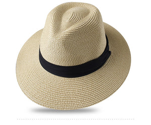 FURTALK Panama Hat Summer Sun Hats for Women Man Beach Straw Hat for Men UV Protection Cap chapeau femme 2020