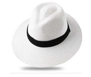 FURTALK Panama Hat Summer Sun Hats for Women Man Beach Straw Hat for Men UV Protection Cap chapeau femme 2020