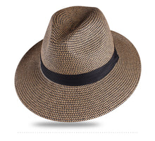 Load image into Gallery viewer, FURTALK Panama Hat Summer Sun Hats for Women Man Beach Straw Hat for Men UV Protection Cap chapeau femme 2020