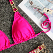 Load image into Gallery viewer, Rhinestone Crystal Diamond Metal Chain Luxury Aristocratic Swimming Suit