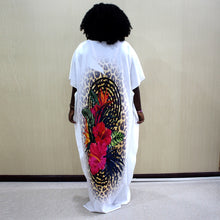 Load image into Gallery viewer, Dashiki Long Dresses For Women Short Sleeve Casual Print African Clothes