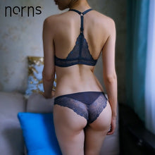 Load image into Gallery viewer, Norns women lace lingerie set plus size bra push up beautiful underwear Seamless female front closure bras sexy lingerie set