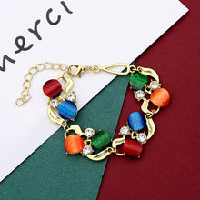 Load image into Gallery viewer, Jewelry Sets For Women Luxury Oil Painting Round Pendant Necklaces Earrings Bracelets Set Accessories