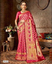 Load image into Gallery viewer, Traditional Indian sari Embroidered Saris Include tops skirt Indian dress Sarees