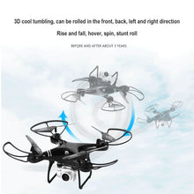 Load image into Gallery viewer, Foldable Four-Axis Drone Aircraft WIFI Aerial RC Helicopter With Cameras HD 4K Quadcopter Optical Flow Positioning RC Drone