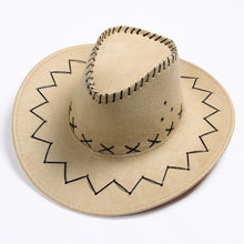 Load image into Gallery viewer, Fashion Western Cowboy Hat Large Brimmed Hat for Men or Female Western Hat cowboy cap