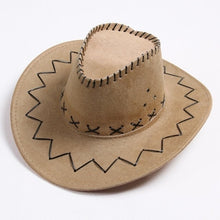 Load image into Gallery viewer, Fashion Western Cowboy Hat Large Brimmed Hat for Men or Female Western Hat cowboy cap