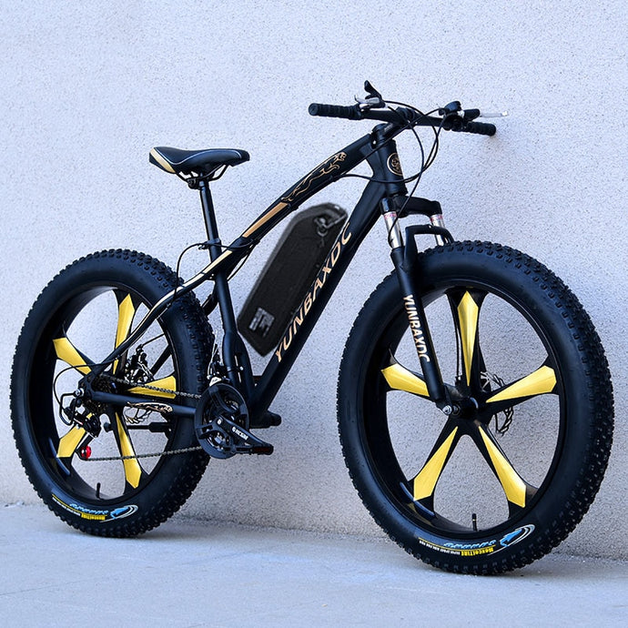 26inch snow electric mountain bicycle 48V lithium battery 1000w motor fat ebike 4.0 tires  high speed brushless electric bike