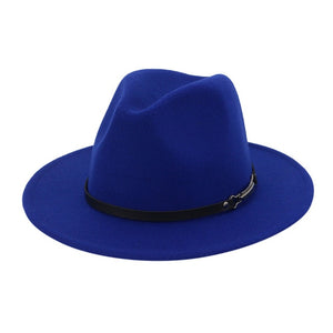 Men Women Vintage Wide Brim Hat with Belt Buckle Adjustable Outbacks Hats Cowboy Caps Free Shipping #A9