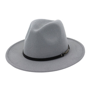 Men Women Vintage Wide Brim Hat with Belt Buckle Adjustable Outbacks Hats Cowboy Caps Free Shipping #A9