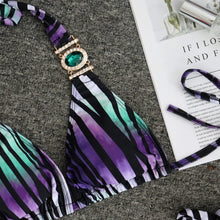 Load image into Gallery viewer, Rhinestone Crystal Diamond Metal Chain Luxury Aristocratic Swimming Suit