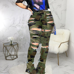 Wjustforu Sexy Hollow Out Ripped Jeans For Women Personality High Waist Holw Denim Pants Femme Bodycon Club Pencil Pants Vestido