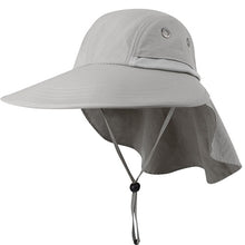 Load image into Gallery viewer, FURTALK Safari Sun Hat for Women Men Summer Hat with Neck Flap Female Waterproof Ponytail Hats UPF 50 Sun Protection Cap 2019