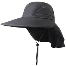 Load image into Gallery viewer, FURTALK Safari Sun Hat for Women Men Summer Hat with Neck Flap Female Waterproof Ponytail Hats UPF 50 Sun Protection Cap 2019