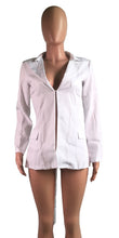 Load image into Gallery viewer, Echoine Casual Sexy V-neck Backless White Blazer Autumn women Vintage women jacket long Black blazers Coat femme
