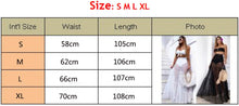 Load image into Gallery viewer, White Black Women Sexy Skirt High Waist Dot Skirts Summer Transparent Long Maxi Party Skirt With Waist Elastic