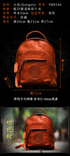 Load image into Gallery viewer, Handmade shoulder bag Women&#39;s personality casual bag Chinese style retro leather backpack Leather outdoor travel bag bag