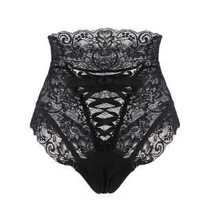 Women's Sexy Thongs Lace Transparent Panties Sexy Underwear Female Erotic Lingerie High Waist Briefs Sexy Panties