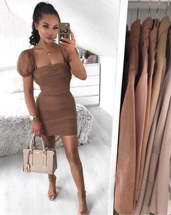 Summer Dress Women 2019 New Fashion Sexy Mesh Bandage Dress Designer Mini Celebrity Party Dress