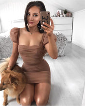 Load image into Gallery viewer, Summer Dress Women 2019 New Fashion Sexy Mesh Bandage Dress Designer Mini Celebrity Party Dress