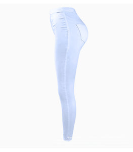 Women High Waist Basic Casual Stretch Slim Stretch  Denim Jean