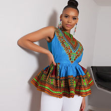 Load image into Gallery viewer, African Clothes for Women ankara clothing traditional women print shirt plus size 4XL dashiki tops for ladies