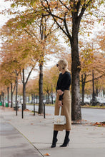 Load image into Gallery viewer, Retro Female Hight Waist Asymmetry Woolen Midi Skirt Wrap New Plaid Vintage Fashion Slim