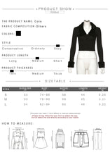 Load image into Gallery viewer, Black stretch Slim  knitting crop top woman Soft fur collar design shirt top coat