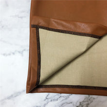 Load image into Gallery viewer, Pencil Midi Skirts High Waist Black PU Leather Split Sheath Wrap Skirts with Belt Women