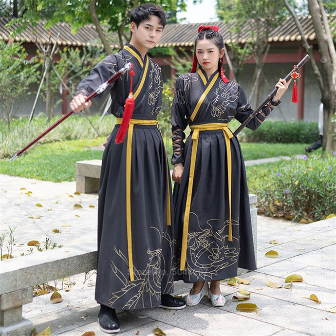 Kimono Men Samurai Costume Japanese Style Yukata Haori Women Dress Traditional Costume Emboridery Dragon Party Vintage Cosplay