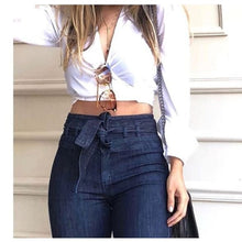 Load image into Gallery viewer, New Summer 2020 High Waist Flare Jeans Black Blue Ripped Female Jeans For Women Skinny Jeans Mom Wide Leg Denim Pants Plus Size