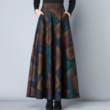 Load image into Gallery viewer, Vintage A-Line High Waist Woolen Skirts 2019 Autumn Winter Fashion Women&#39;s Wool Maxi Skirts Female Casual Long Streetwear