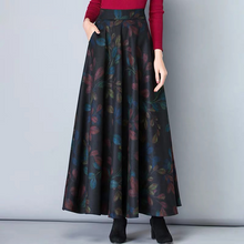 Load image into Gallery viewer, Vintage A-Line High Waist Woolen Skirts 2019 Autumn Winter Fashion Women&#39;s Wool Maxi Skirts Female Casual Long Streetwear