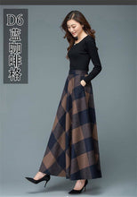 Load image into Gallery viewer, Vintage A-Line High Waist Woolen Skirts 2019 Autumn Winter Fashion Women&#39;s Wool Maxi Skirts Female Casual Long Streetwear