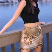 Load image into Gallery viewer, Elastic Pleated High Waist Mini Skirt Short Pencil Sexy Fashion High Quality Beautiful