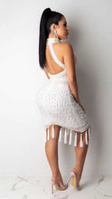 Load image into Gallery viewer, Wholesale 2020 New woman&#39;s dress Black and White Beading Backless Sexy celebrity cocktail party bandage dress